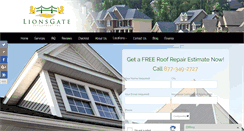 Desktop Screenshot of lionsgateroofing.com